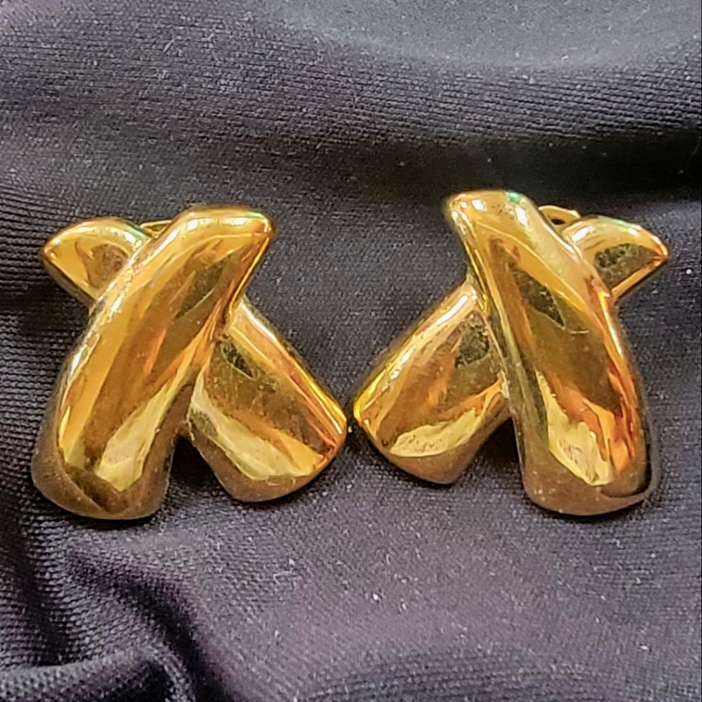 Gold Post Earrings